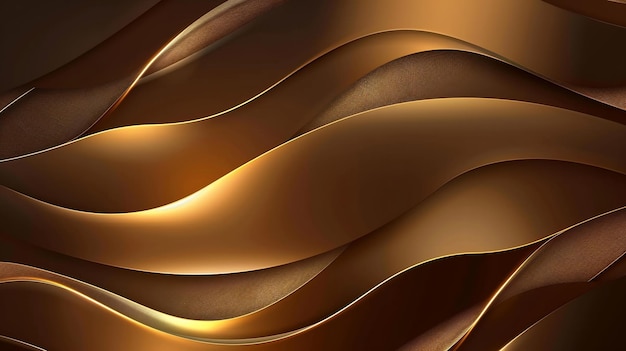 Moderno diseño de plantillas de lujo líneas de oro 3D abstractas