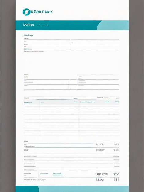 Foto moderno e criativo modelo de design de fatura