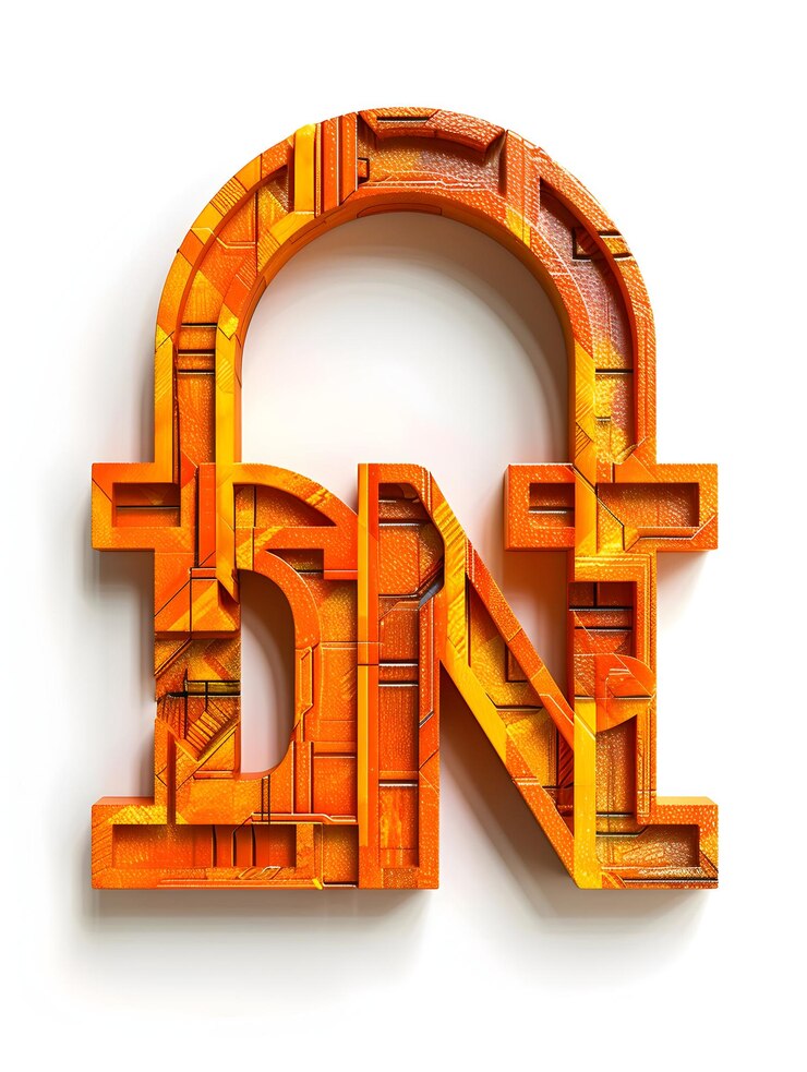 Foto moderno icono de bloqueo plano 3d con letras dma diseño de logotipo para tech tshirt gestión de datos seguros conc