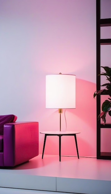 Moderno interiores brillantes apartamento sala de estar maqueta ilustración de renderización en 3D