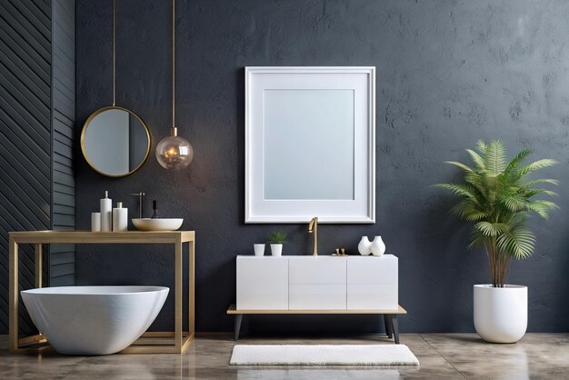 Moderno y lujoso modelo de pizarra de baño