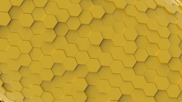 Moderno patrón de papel tapiz de baldosas hexagonales ilustración en 3D de colores