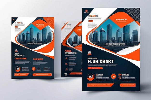 Foto moderno projeto de panfleto multiuso de negócios e modelo de página de capa da empresa