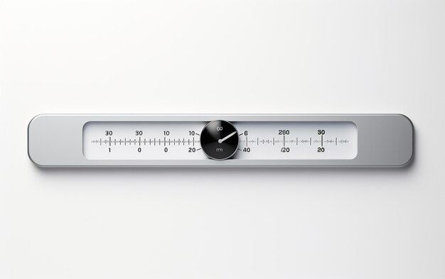 Modernstes Thermometergerät vor weißem Hintergrund