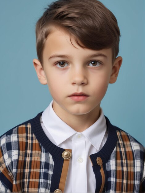 Foto modisches outfit und frisur für kindermodels