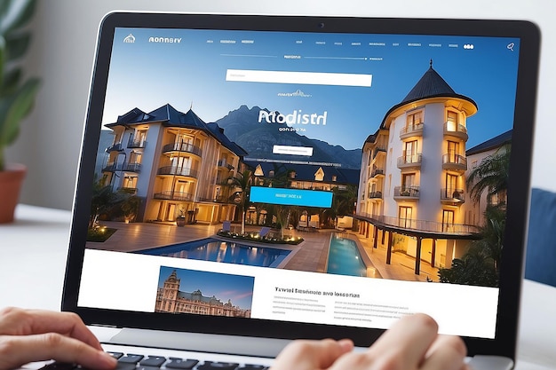 Foto modish hotel booking website sistema de reservas innovador