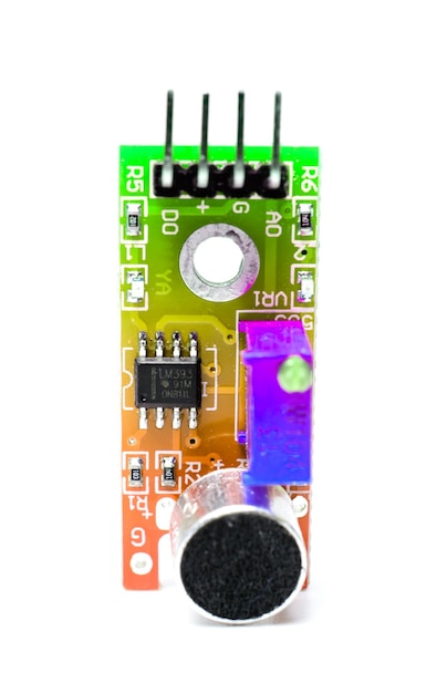 Módulo detector de som, módulo sensor de microfone, módulo sensor de voz, componente eletrônico