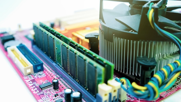 Módulos de RAM macroCloseup Pilha de DDR RAM Dupla taxa de dados de acesso aleatório Memory Stick