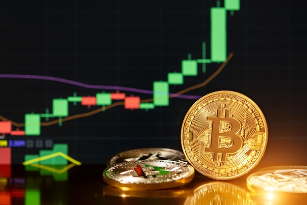 Moeda de ouro de criptomoeda Bitcoin Tendências nas taxas de câmbio de bitcoin
