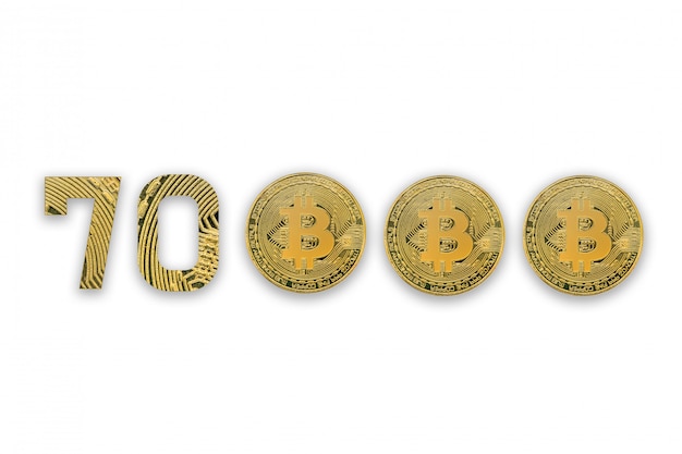 Moedas de ouro Bitcoin