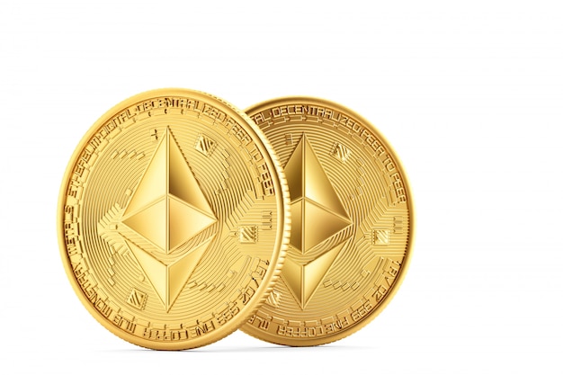 Moedas de ouro Ethereum