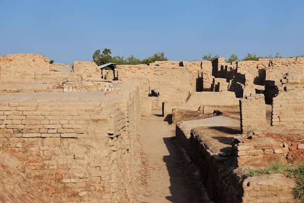 Mohenjo daro ruinas cerca del río Indo en el distrito de Larkana Sindh Pakistán