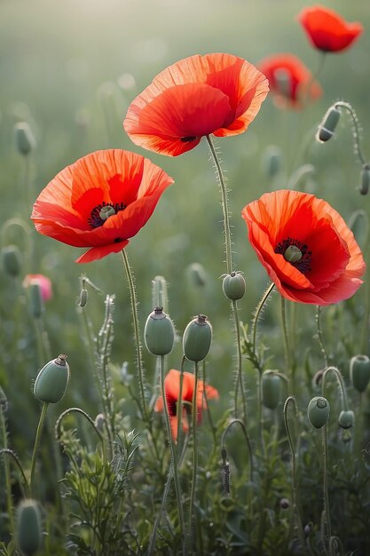 Mohn am Gedenktag Roter Mohn