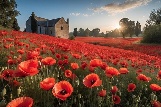 Mohn am Gedenktag Roter Mohn