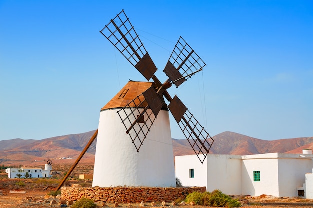 Moinho de vento de Fuerteventura em Llanos de la Concepción