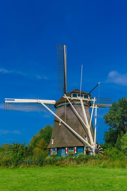 Moinho de vento em Amsterdã Holanda Holanda