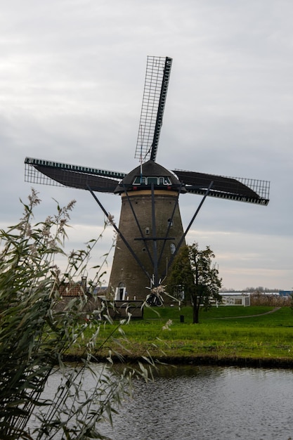 Moinhos de vento de Kinderdijk na Holanda Holanda