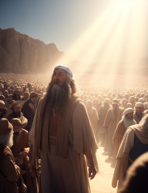 Moisés y la multitud