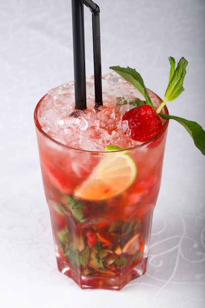 Mojito com morango