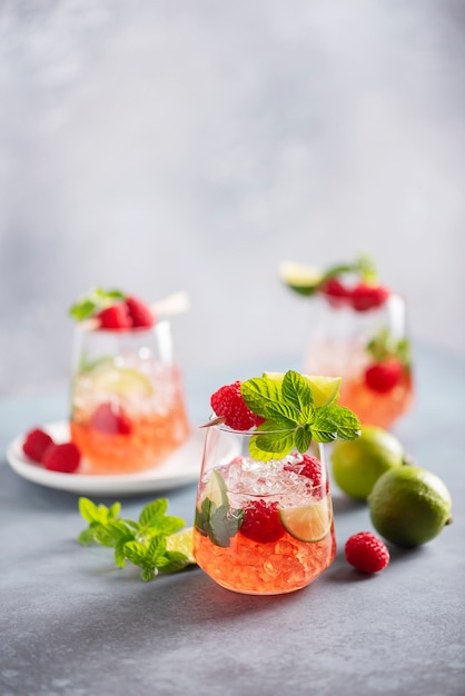 Mojito de frambuesa