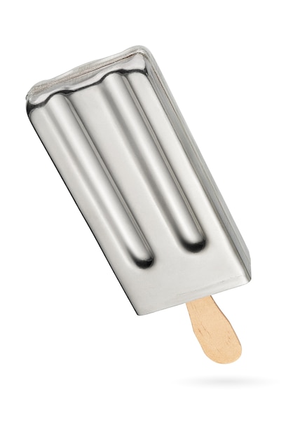 Molde de metal de paletas de helado aislado