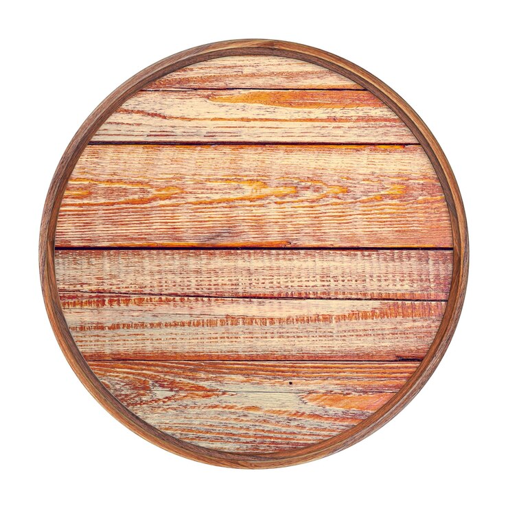 Foto moldura de madeira moldura quadrada vintage em branco com pranchas marrons isoladas no fundo branco