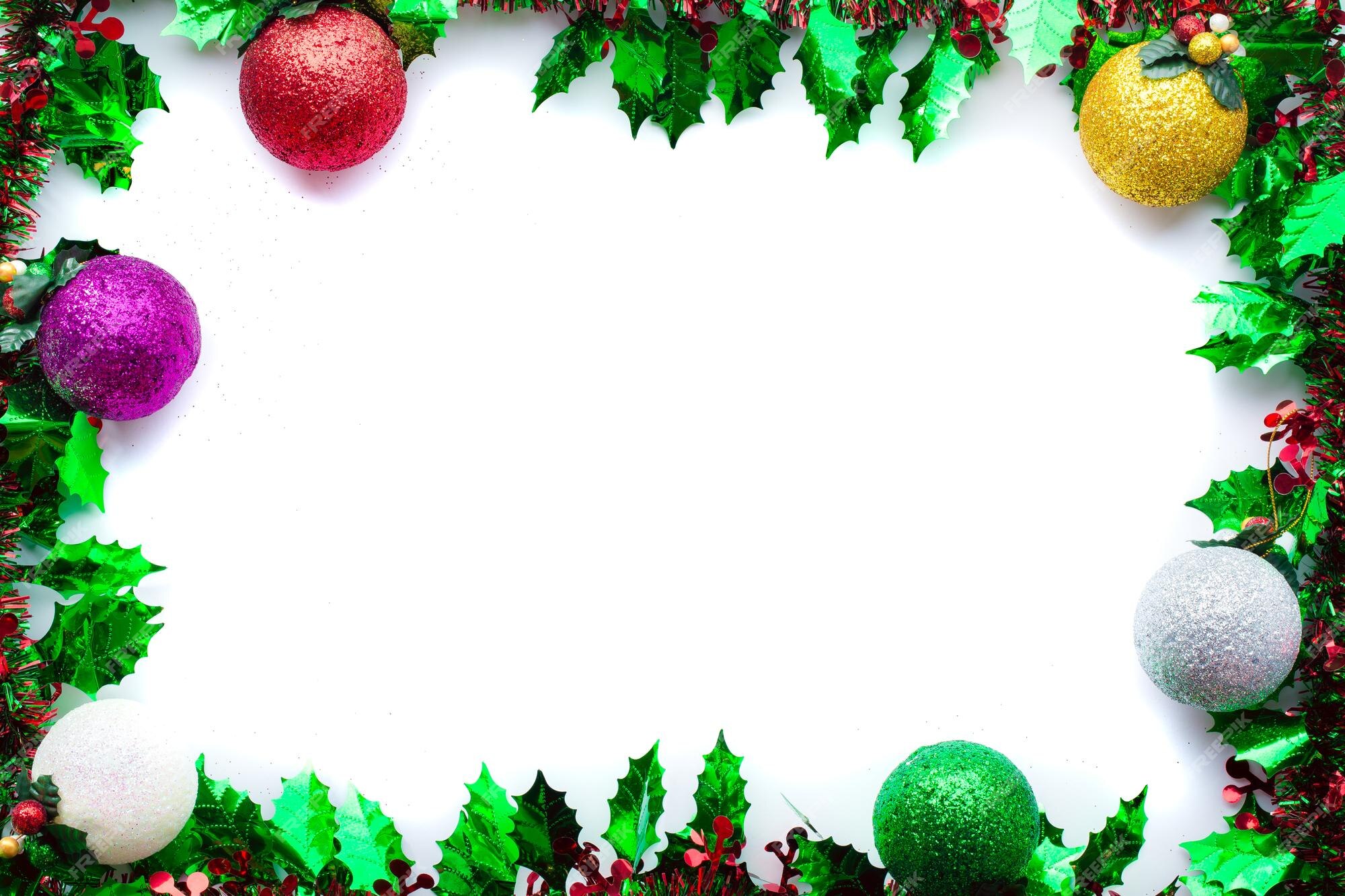Moldura de natal de abeto verde moldura para texto feliz natal e feliz ano  novo pano de fundo para design de trabalho de arte ou adicionar mensagem de  texto | Foto Premium