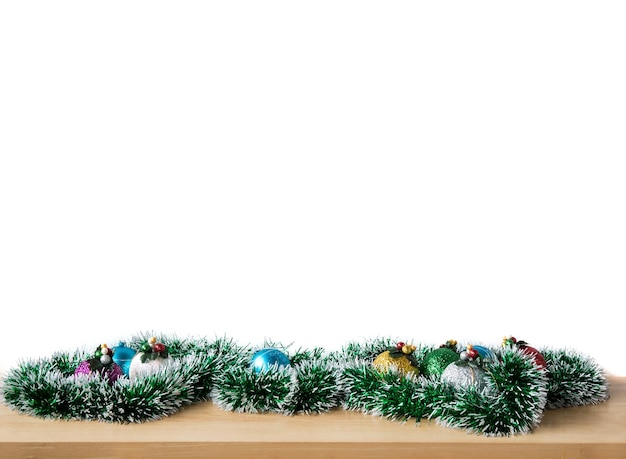 Moldura de natal para decorar fundo Moldura de madeira para texto feliz natal e feliz ano novo