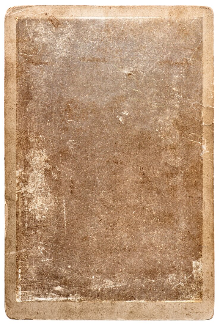 Foto moldura de papel velha usada isolada