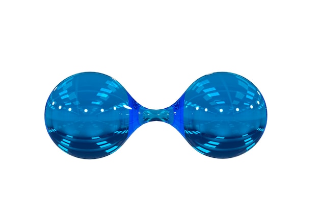 molécula, ilustración 3d de celosía cristalina, presentación 3D