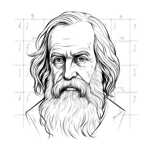 Molécula mendeleev ai gerada