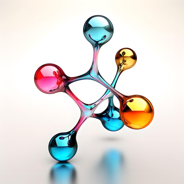 Molécula Química Diseño de vidrio