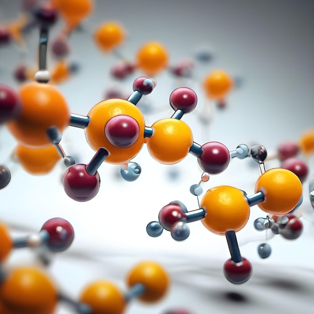 Foto la molécula de vitamina c es una fotografía de la biblioteca de fotos