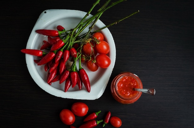 Molho quente de ketchup de tomate