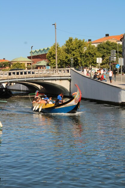 Moliceiro in der Ria de Aveiro Urlaub im Portugal-Tourismus