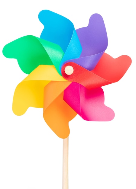 Molinillo de colores aislado sobre fondo blanco.