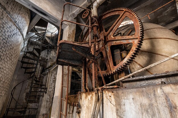 Foto molino de papel abandonado