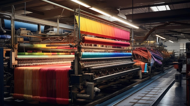 Molino textil de la industria del telar