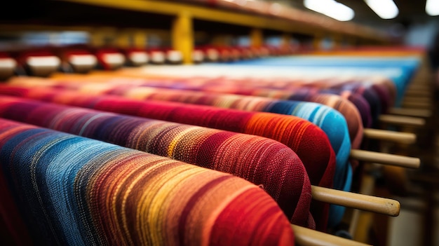 Molino textil de lana de hilo