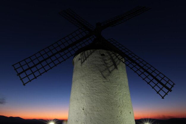 Molino de viento en Castilla la Mancha (España).