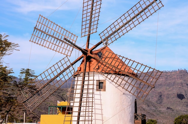 Molino de viento de la vendimia