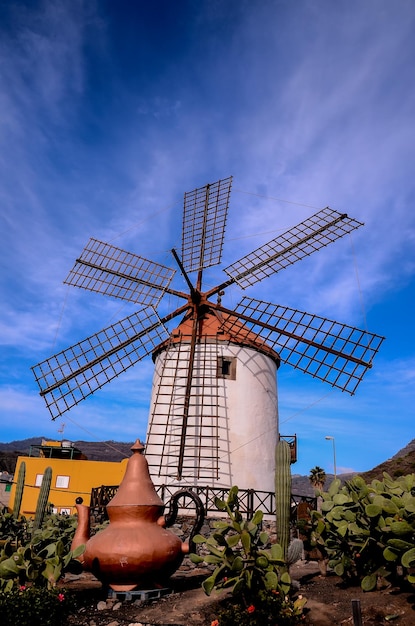 Molino de viento vintage en Gran Canaria Islas Canarias España