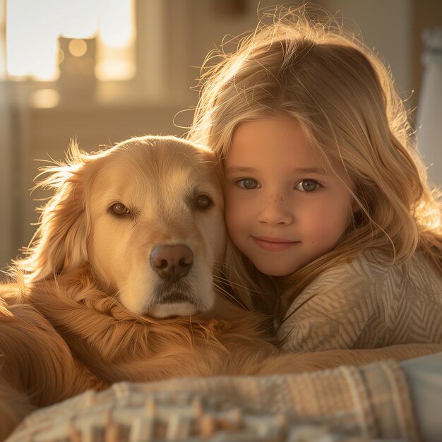 el momento compartido entre el miembro de la familia y su querida mascota