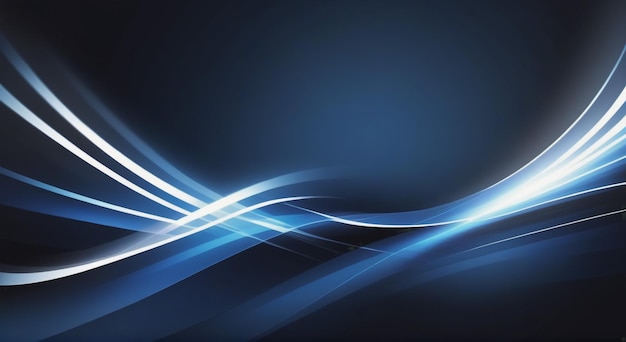 Momento dinâmico abstrato Fundo moderno com listras azuis escuras e desfocamento de movimento