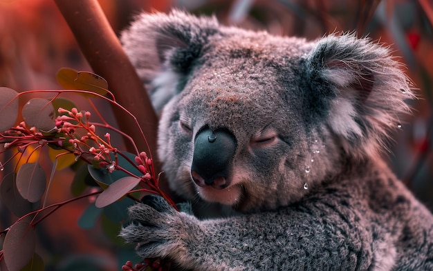 El momento del koala llorando