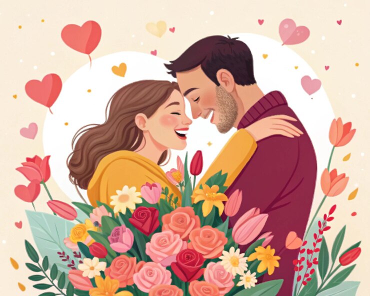 Momento romántico Ideal como tarjeta postal para la boda del Día de San Valentín o temas de historias de amor
