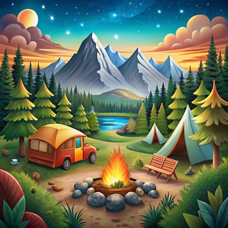 Los momentos de alegría al aire libre desde el campamento