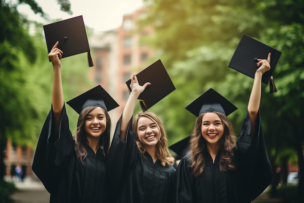 Momentos cautivadores celebrando el éxito en la impresionante ceremonia de graduación