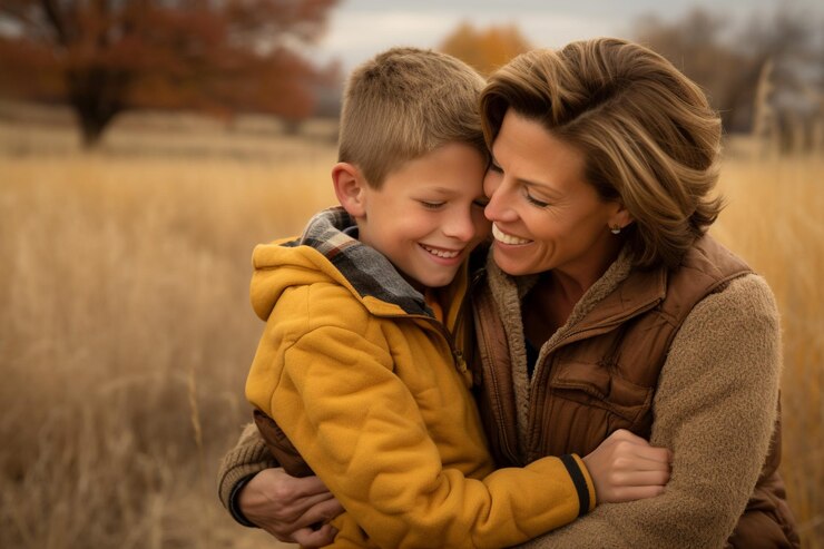 Foto momentos de maternidade mãe e filho foto