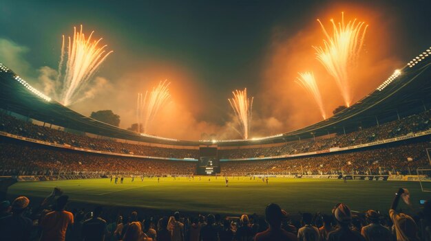 Momentos intensos de frenesi de críquete em um estádio lotado